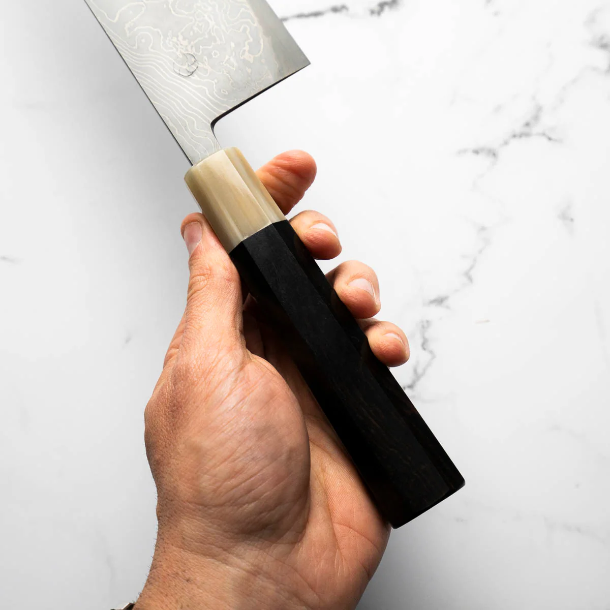 Miyazaki Hineri Blue 2 Damascus Gyuto 240mm - Image 9