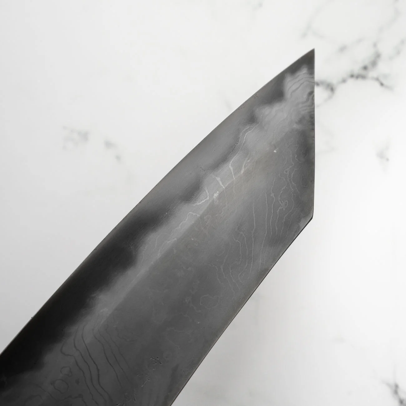 Miyazaki Hineri Blue 2 Damascus Tsubaki 180mm - Image 6