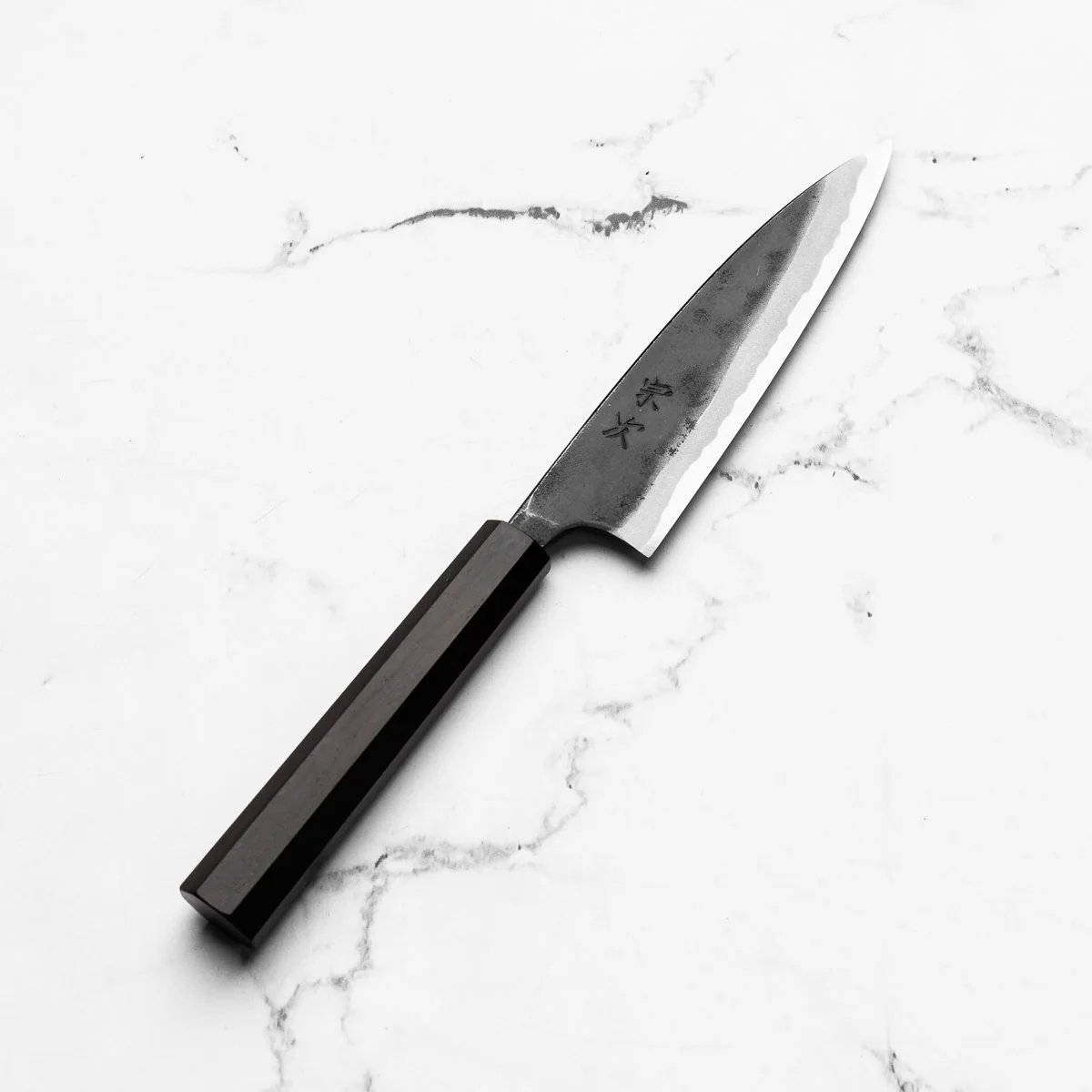 Morihei Munetsugu Blue 2 Kurouchi Petty 135mm - Image 2