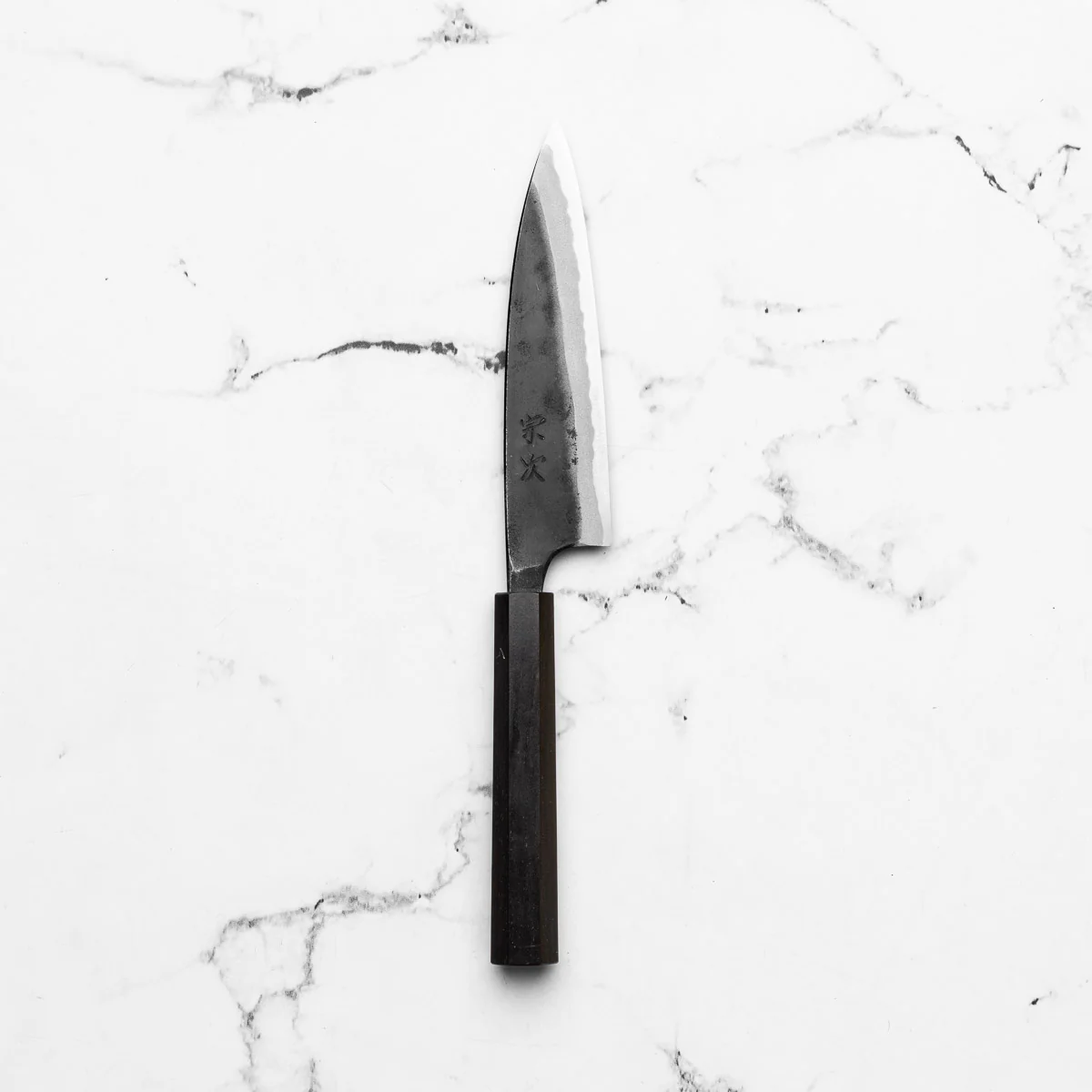 Morihei Munetsugu Blue 2 Kurouchi Petty 135mm - Image 3