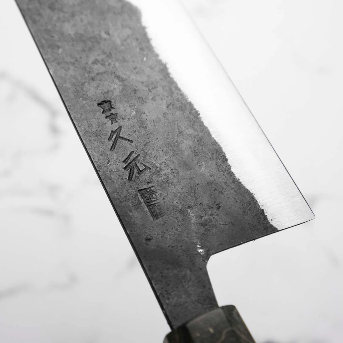 Morihei Hisamoto White 2 Kurouchi Nakiri 165mm - Dark Maple - Image 6