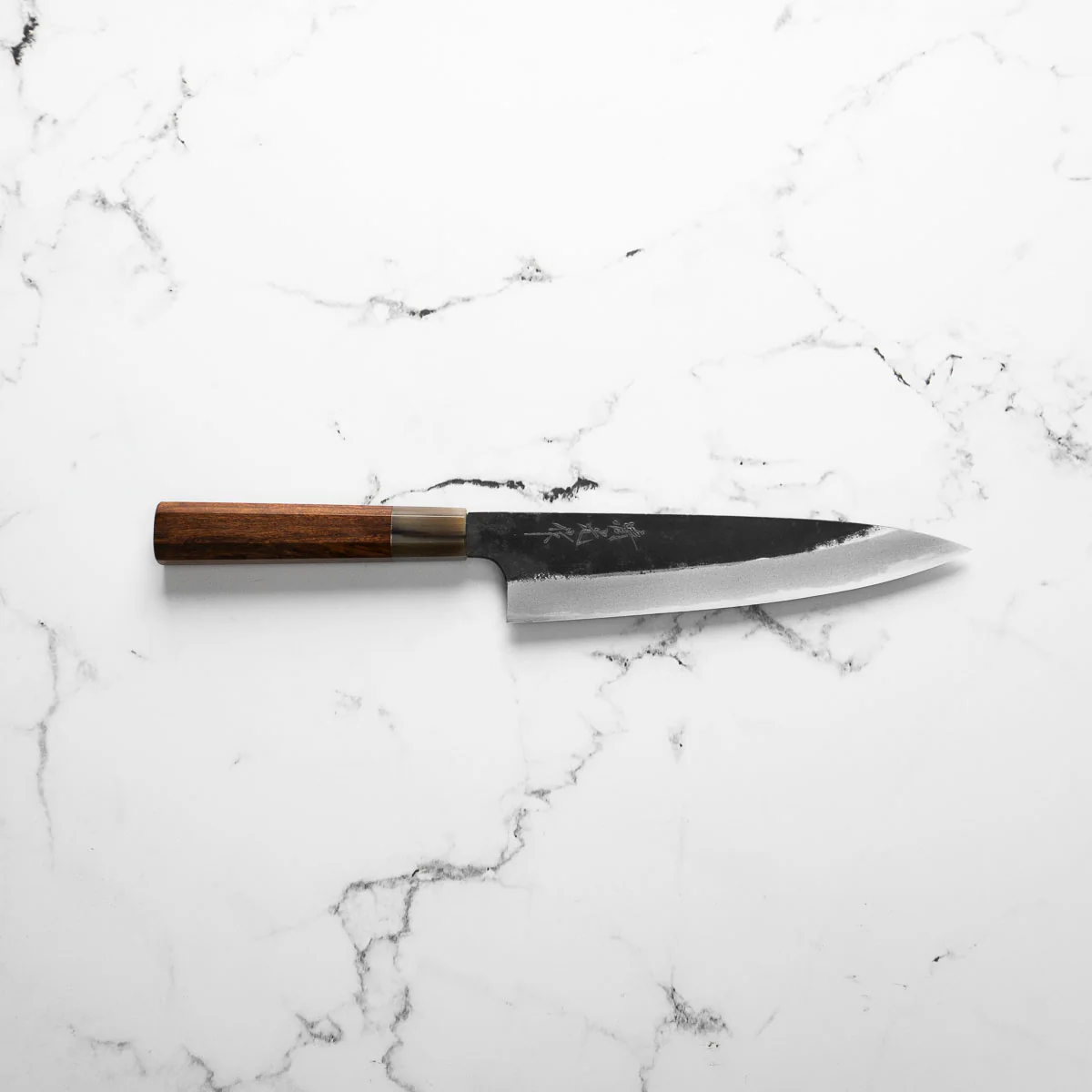 Morihei Kyomitsu Blue 2 Kurouchi Gyuto 210mm - Quince - Image 3