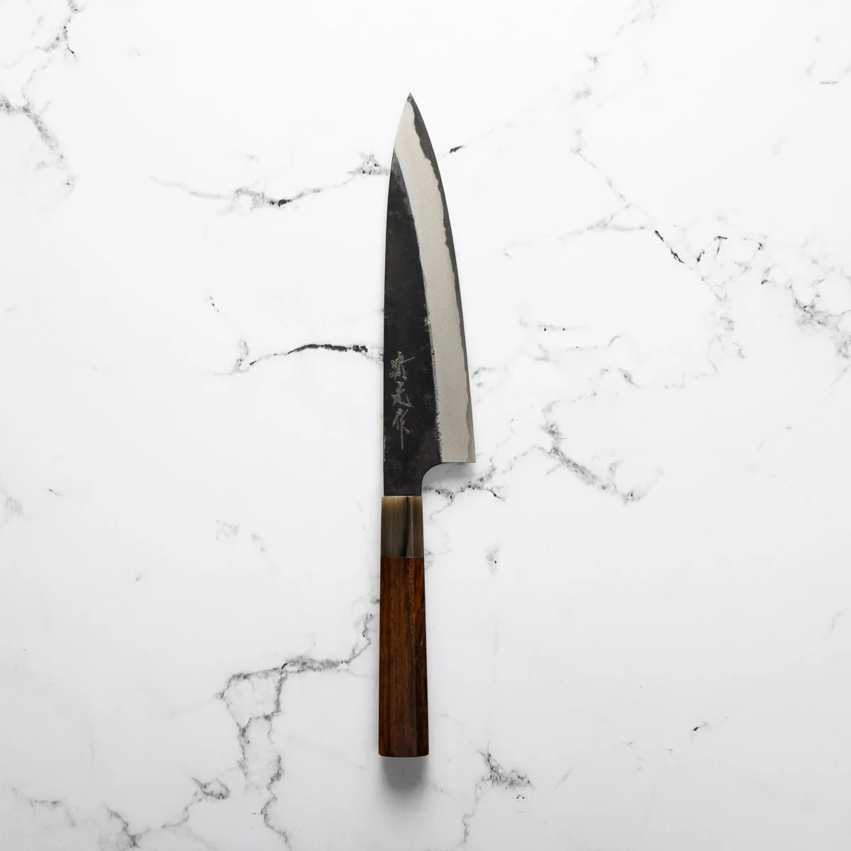 Morihei Kyomitsu Blue 2 Kurouchi Gyuto 210mm - Quince - Image 6