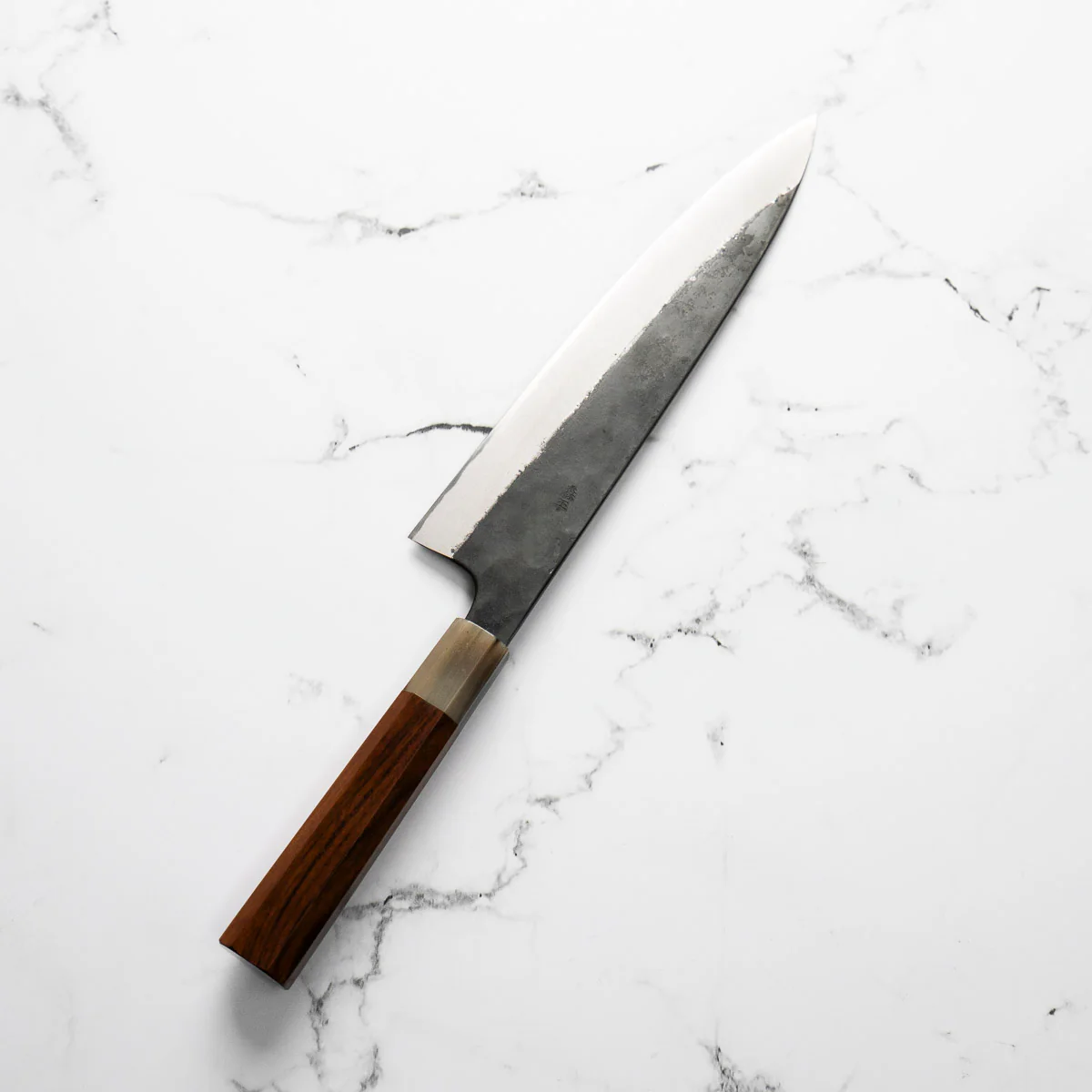 Morihei Kyomitsu Blue 2 Kurouchi Gyuto 240mm - Quince - Image 2