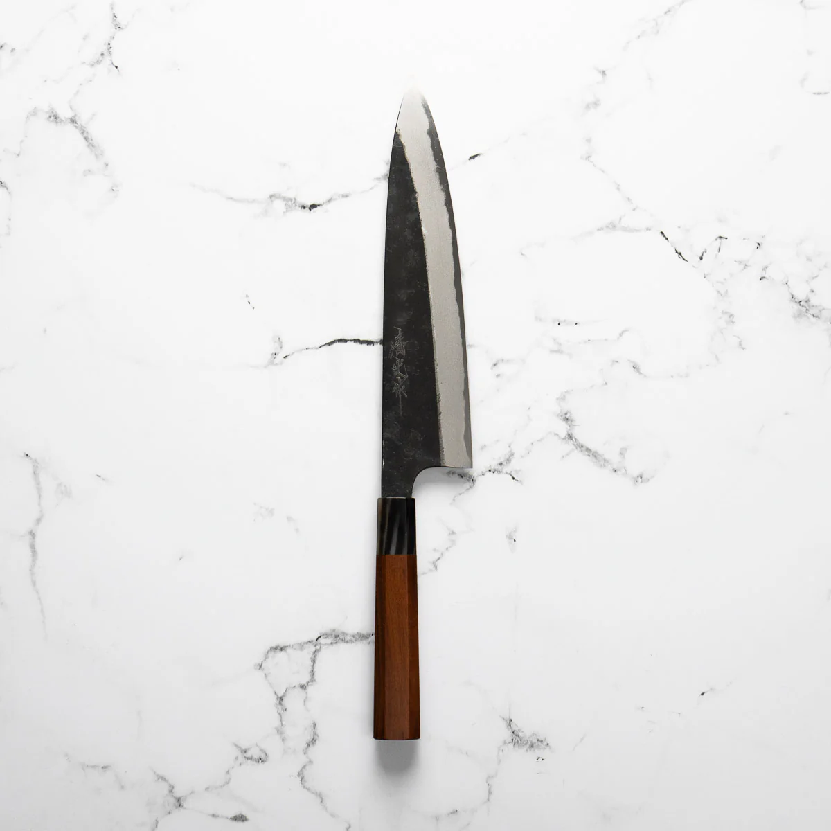 Morihei Kyomitsu Blue 2 Kurouchi Gyuto 240mm - Quince - Image 3