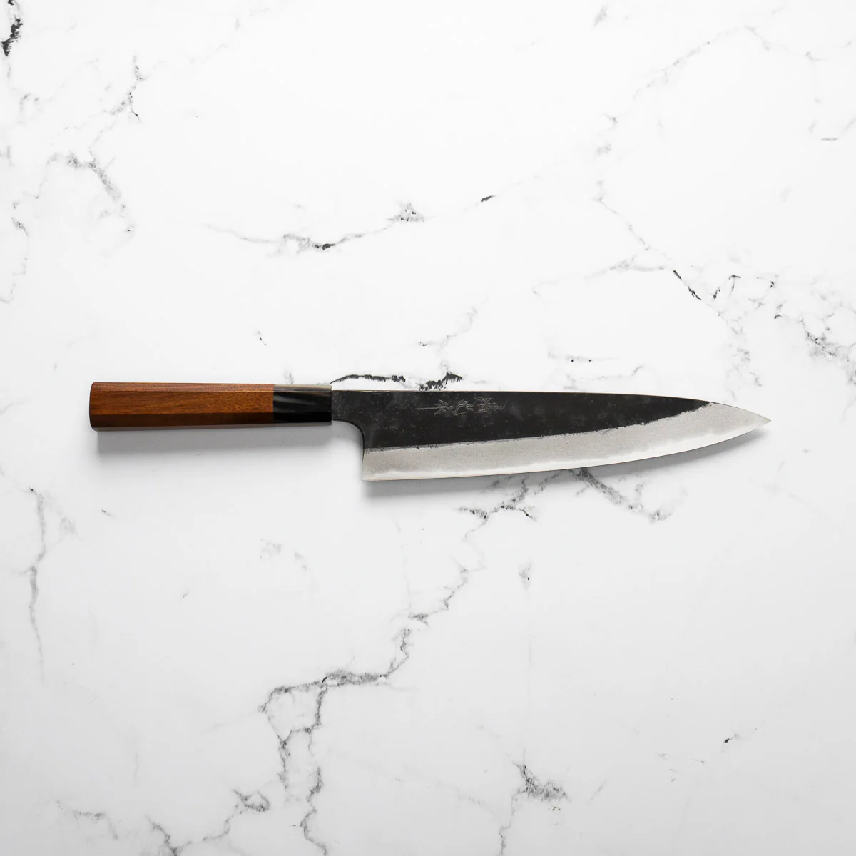 Morihei Kyomitsu Blue 2 Kurouchi Gyuto 240mm - Quince - Image 4