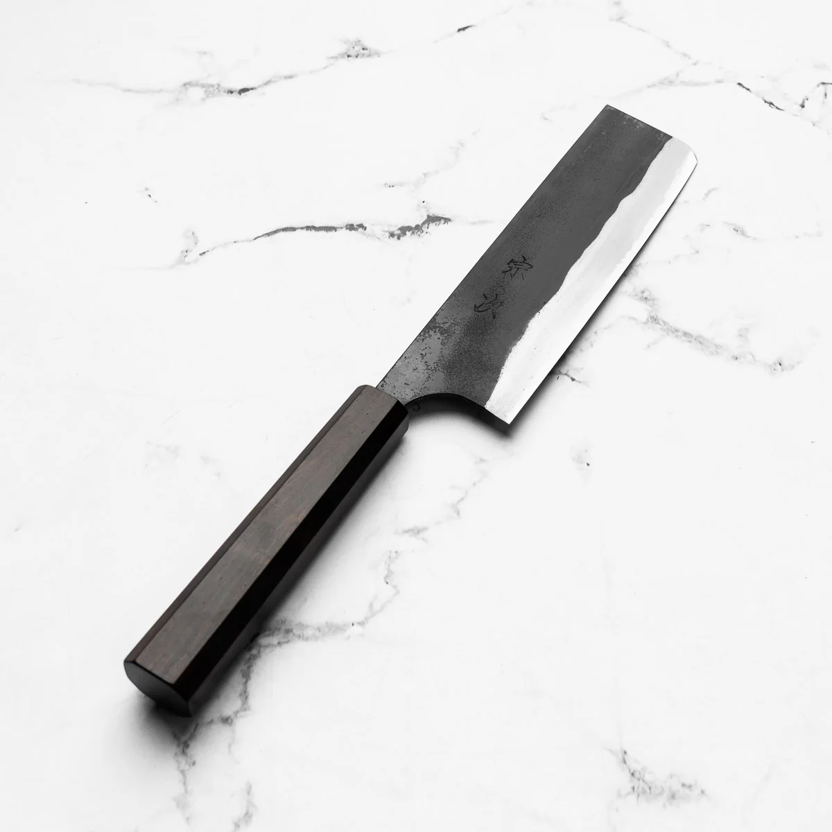 Morihei Munetsugu Blue 2 Kurouchi Nakiri 165mm - Image 2