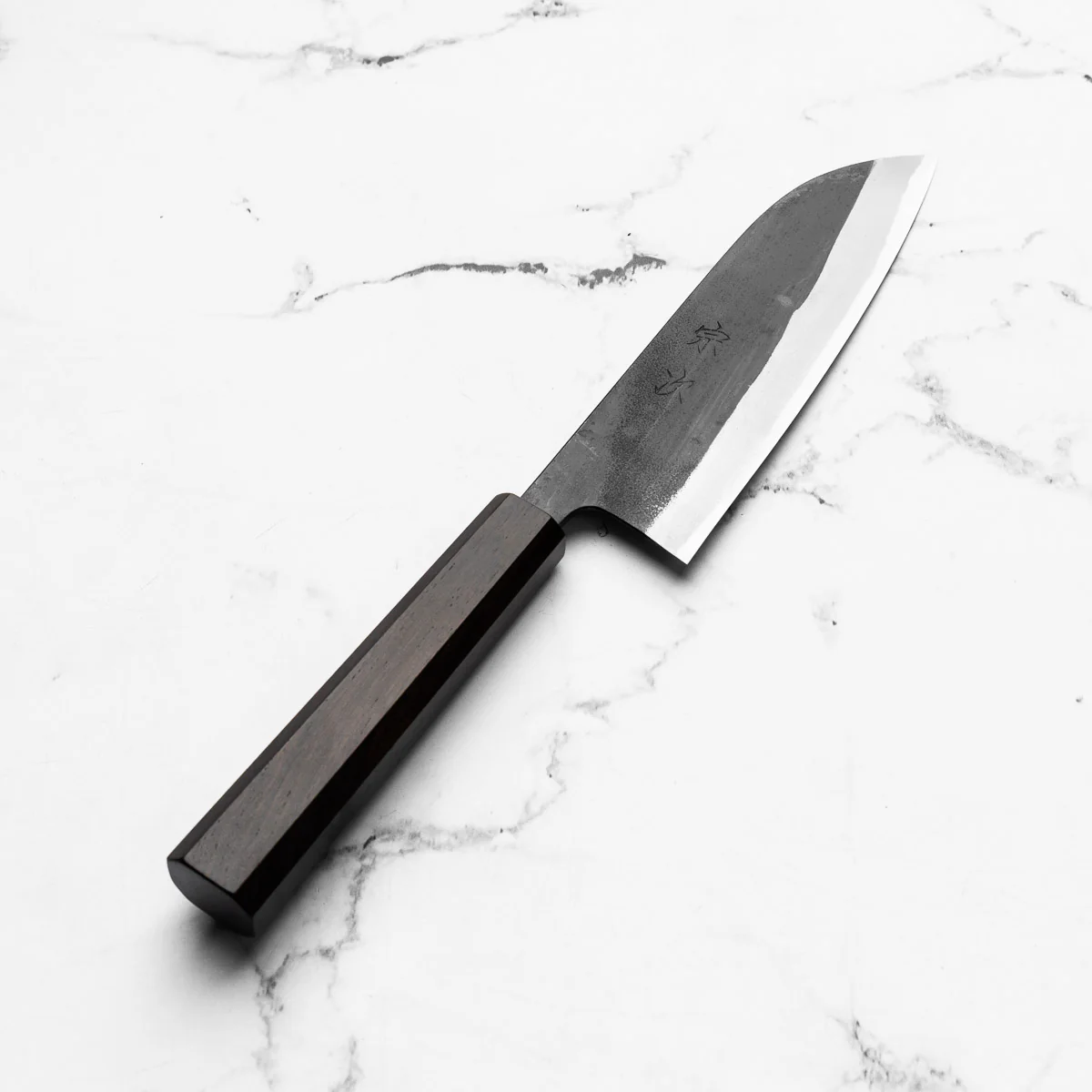 Morihei Munetsugu Blue 2 Kurouchi Santoku 165mm - Image 2
