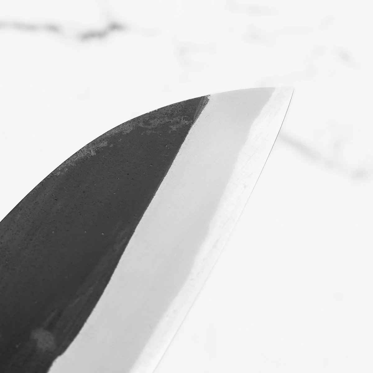 Morihei Munetsugu Blue 2 Kurouchi Santoku 165mm - Image 7