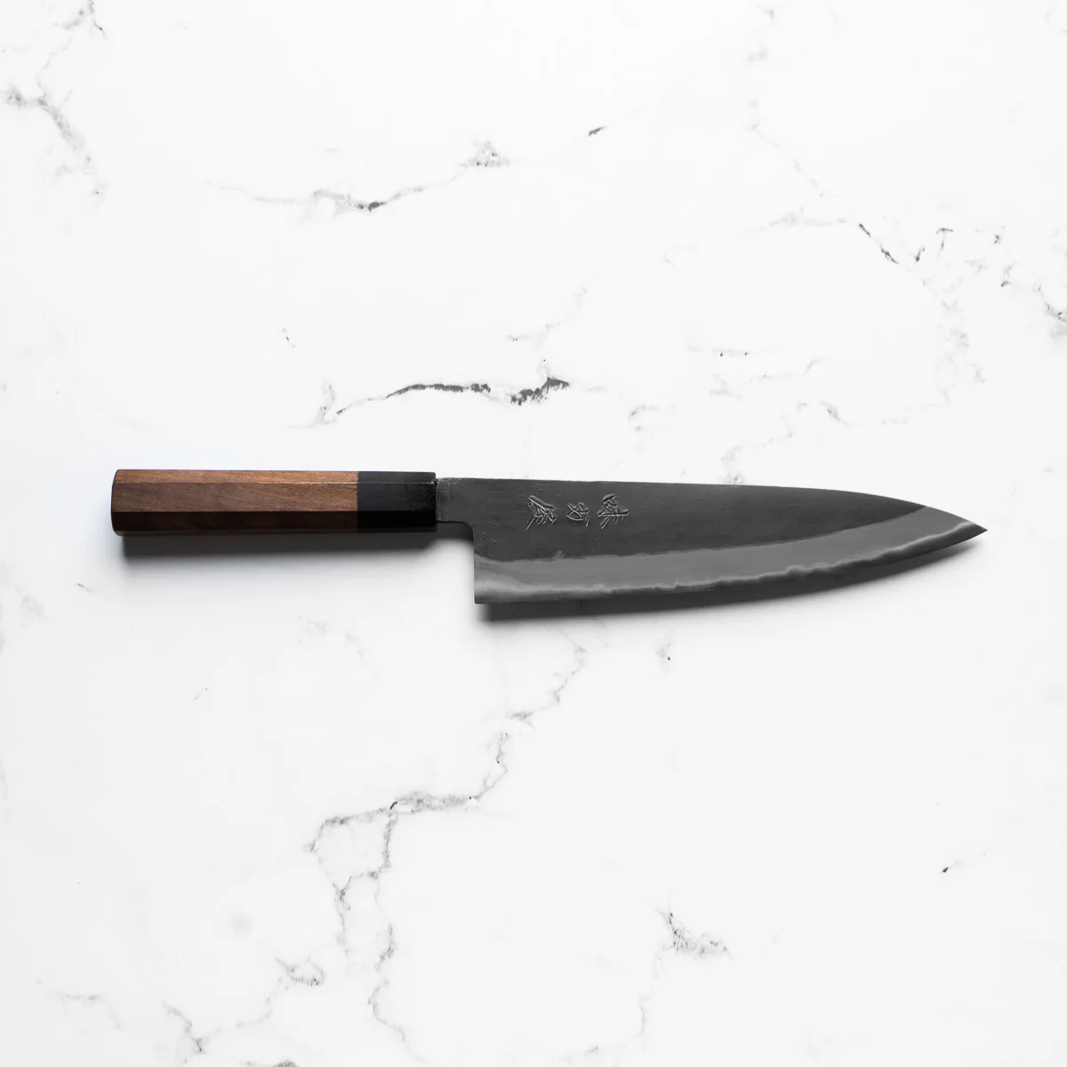 Mutsumi Hinoura Ajikataya White 2 Gyuto 210mm - Rosewood / Ebony Ferrule - Image 4