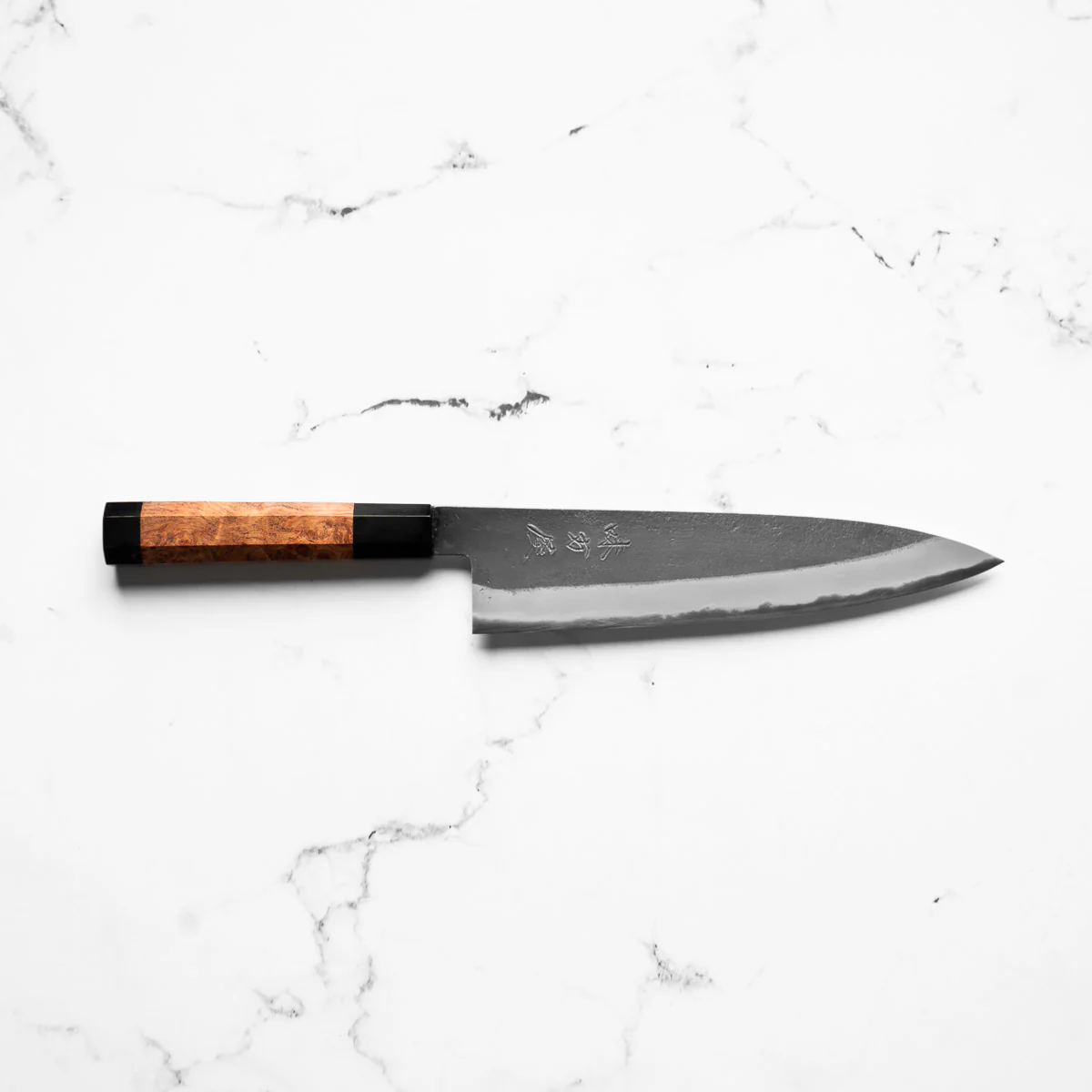 Mutsumi Hinoura Ajikataya White 2 Gyuto 210mm - Quince & Double Black Horn - Image 3