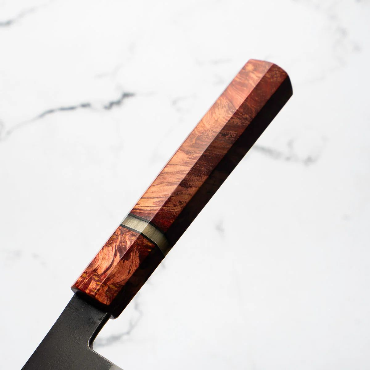 Mutsumi Hinoura Ajikataya White 2 Gyuto 210mm - Resin (Red) - Image 5