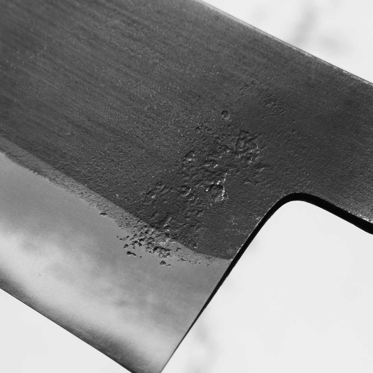 Mutsumi Hinoura Ajikataya White 2 Gyuto 210mm - Rosewood / Ebony Ferrule (White Ring) - Image 7