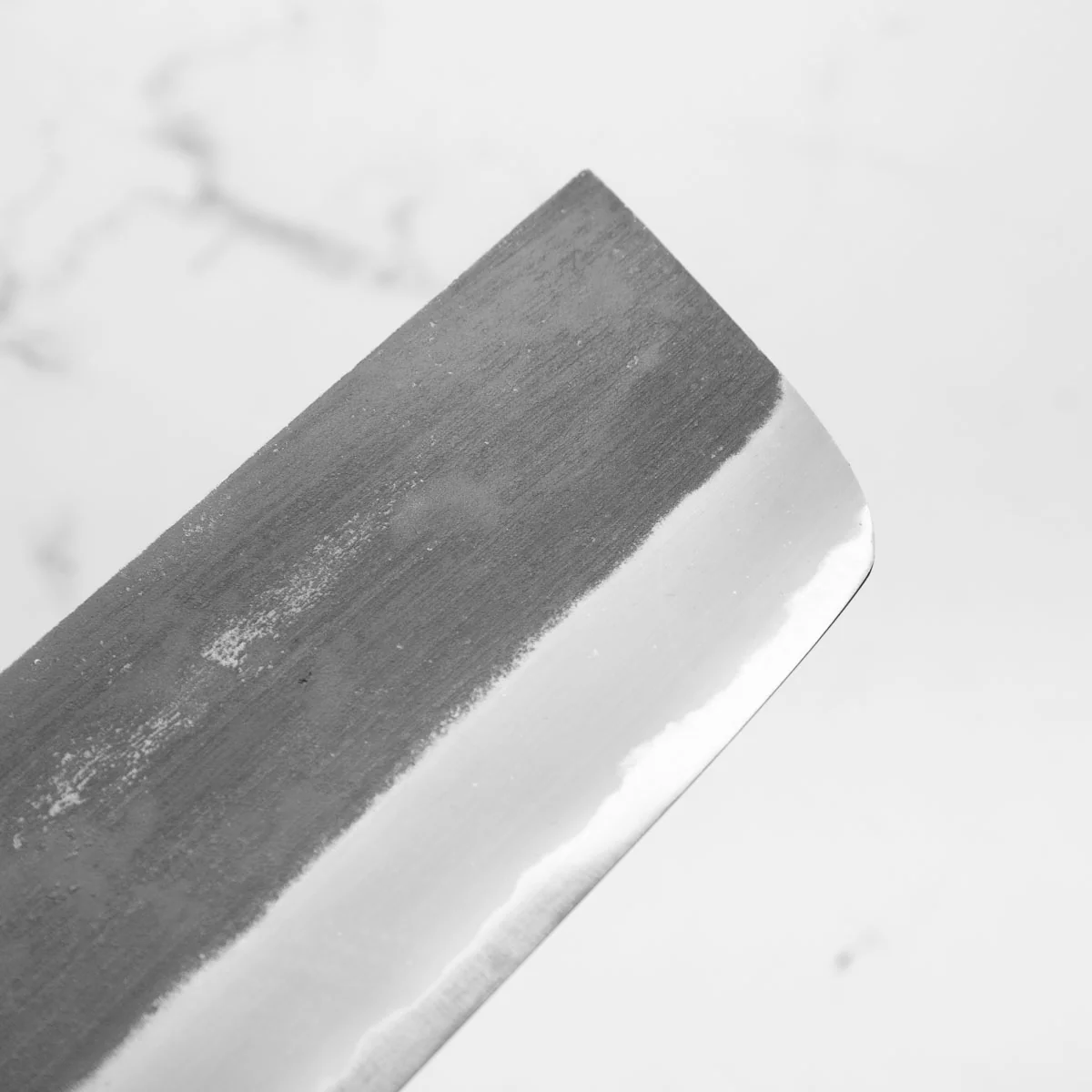 Mutsumi Hinoura Ajikataya White 2 Nakiri 165mm - Ebony / Black Horn - Image 7