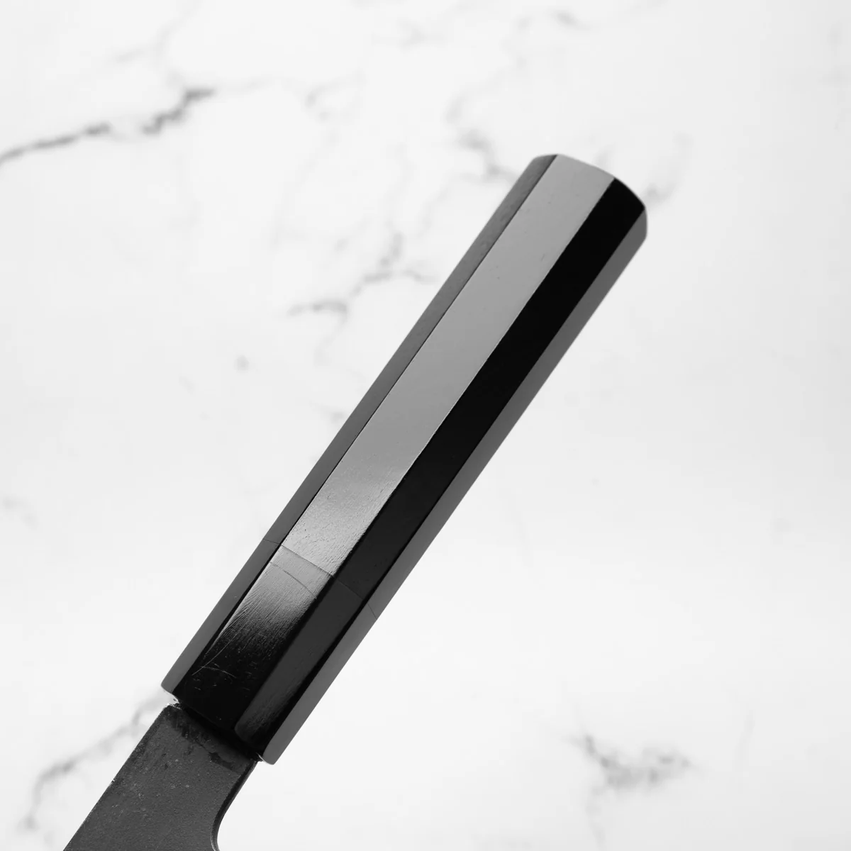 Mutsumi Hinoura Ajikataya White 2 Nakiri 165mm - Ebony / Black Horn - Image 9