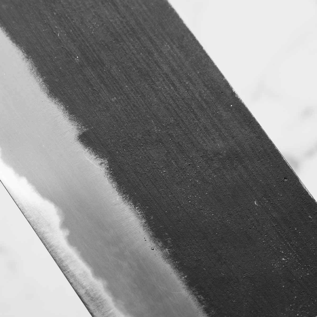 Mutsumi Hinoura Ajikataya White 2 Nakiri 165mm - Ebony / White Horn - Image 7