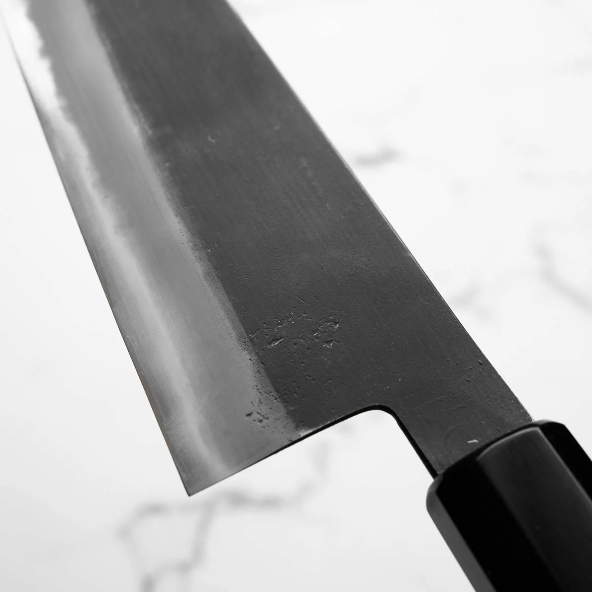 Mutsumi Hinoura Ajikataya White 2 Gyuto 210mm - Lauraceae & Black Horn - Image 6