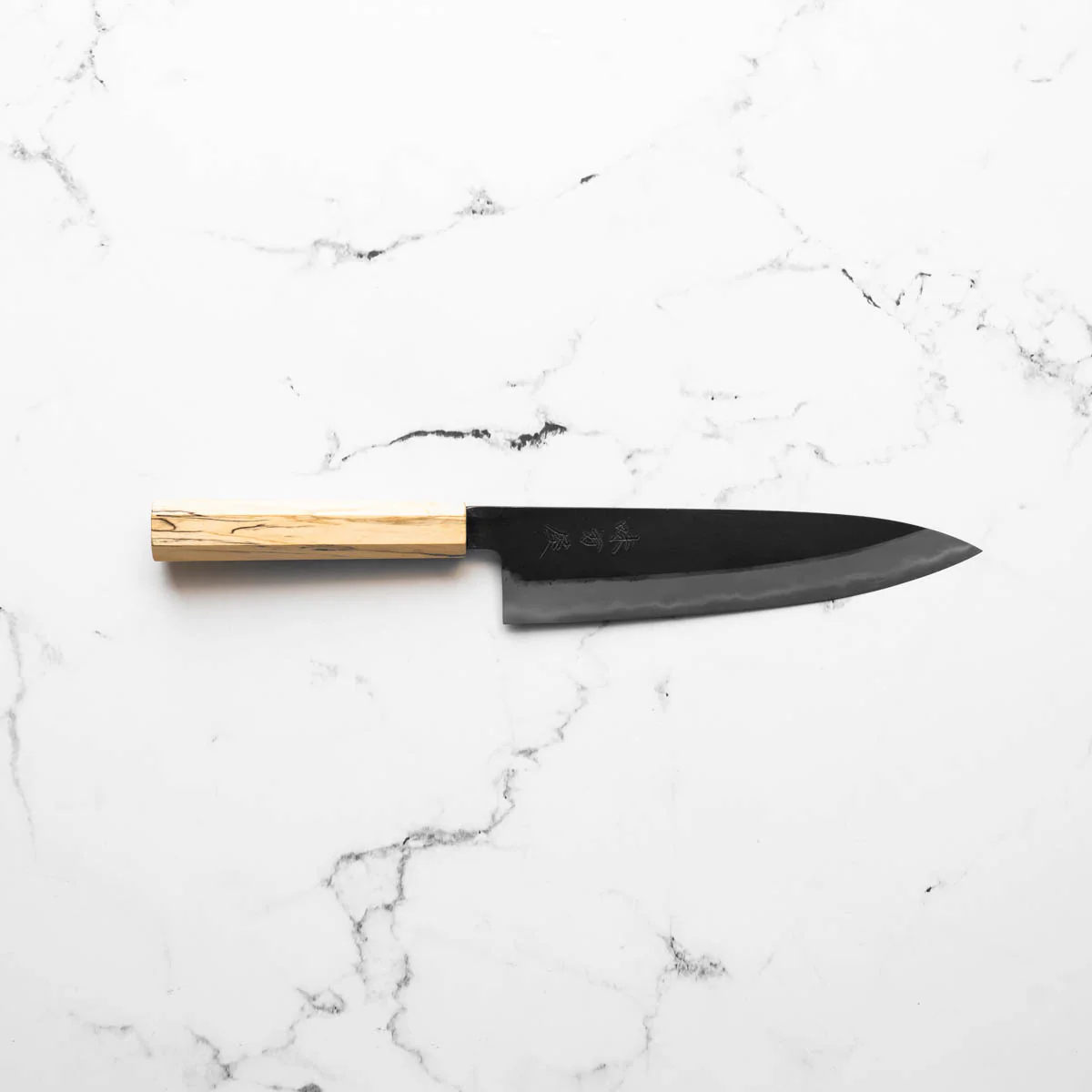 Mutsumi Hinoura Ajikataya White 2 Gyuto 210mm - Spalted Maple - Image 4
