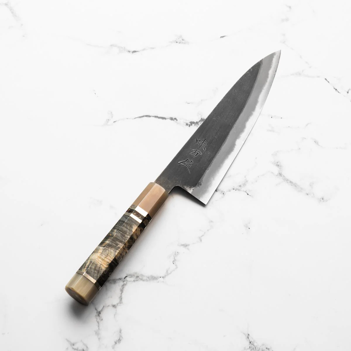 Mutsumi Hinoura Ajikataya White 2 Gyuto 210mm - Maple & Double Blonde - Image 2