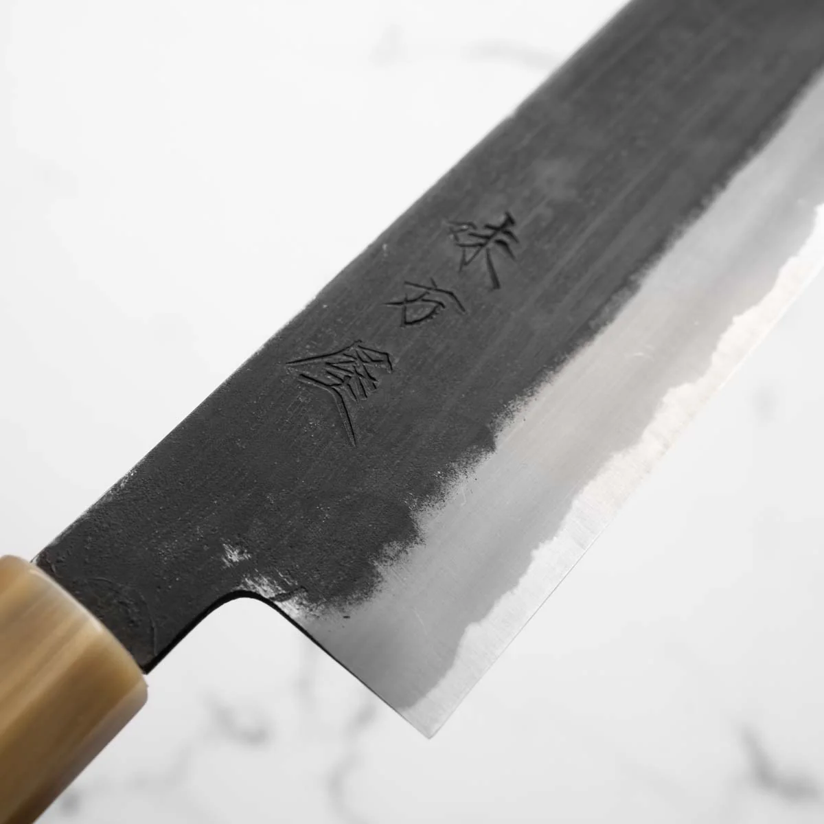 Mutsumi Hinoura Ajikataya White 2 Nakiri 165mm - Ebony & Blonde - Image 5