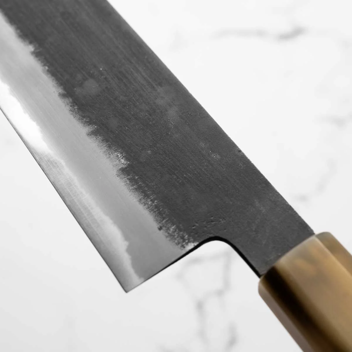 Mutsumi Hinoura Ajikataya White 2 Nakiri 165mm - Ebony & Blonde - Image 6
