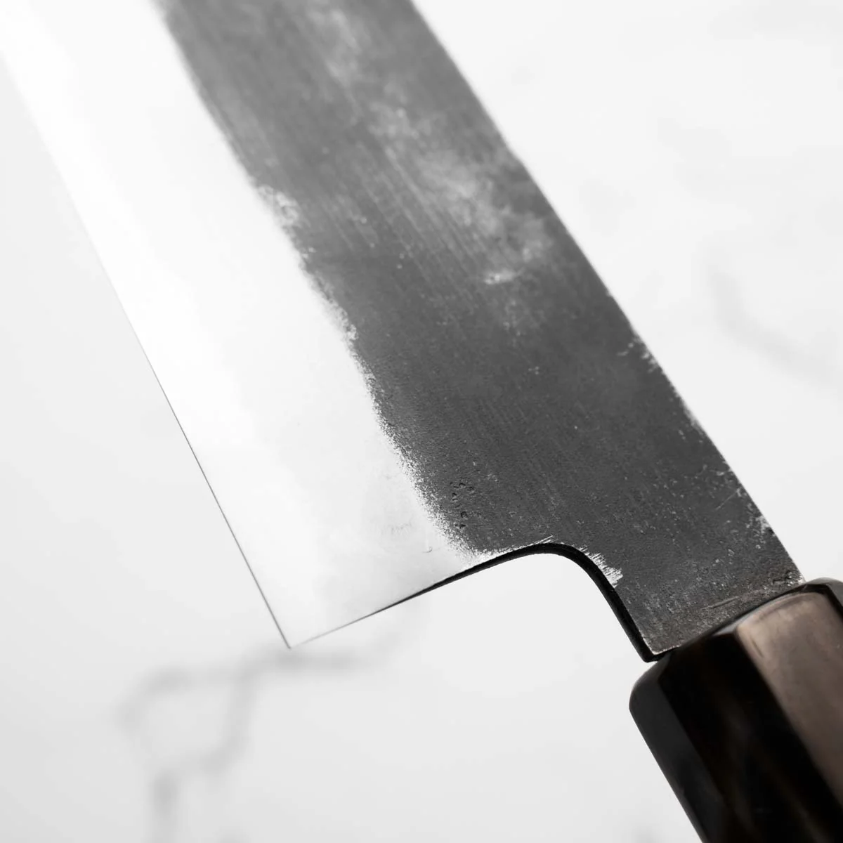 Mutsumi Hinoura Ajikataya White 2 Nakiri 165mm - Lauraceae & Black Horn - Image 6