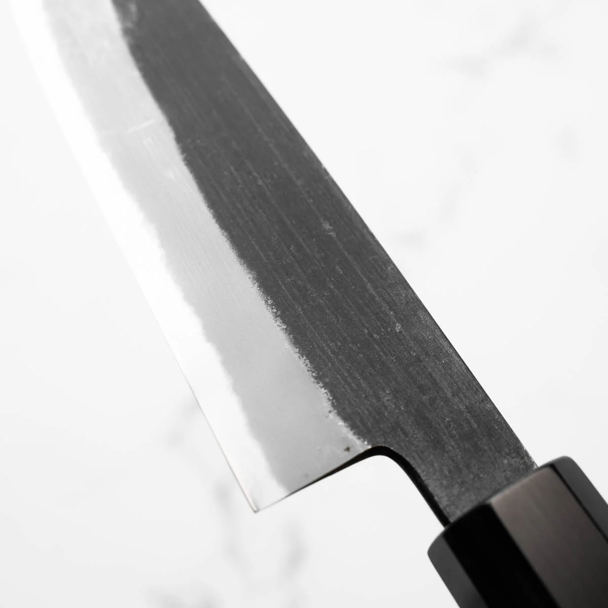 Mutsumi Hinoura Ajikataya White 2 Petty 135mm - Bocote & Black Horn - Image 6