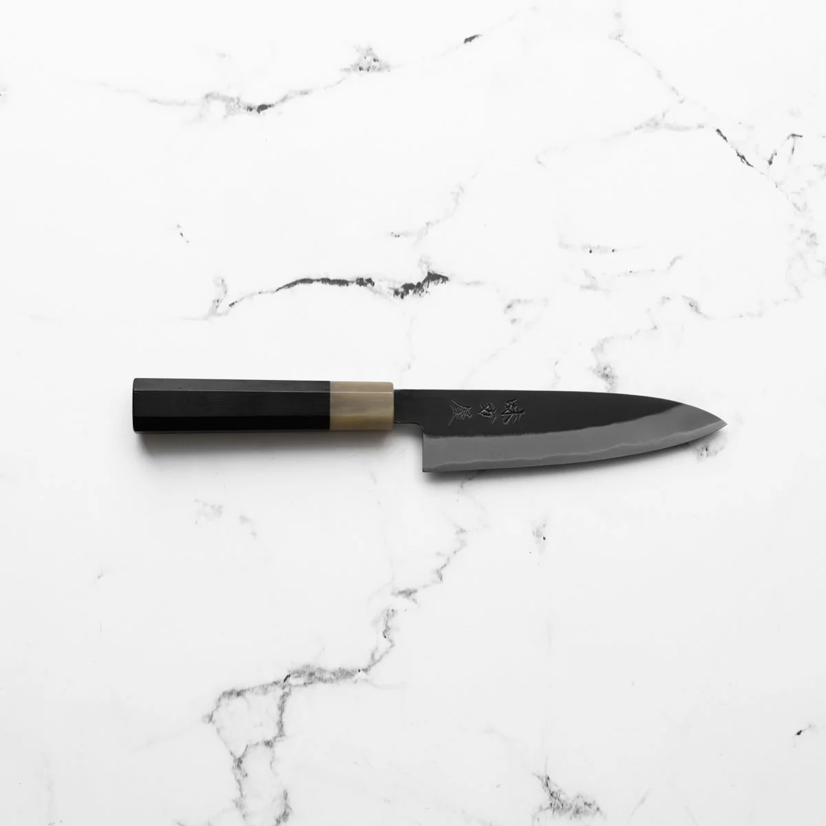Mutsumi Hinoura Ajikataya White 2 Petty 135mm - Ebony & Blonde - Image 4