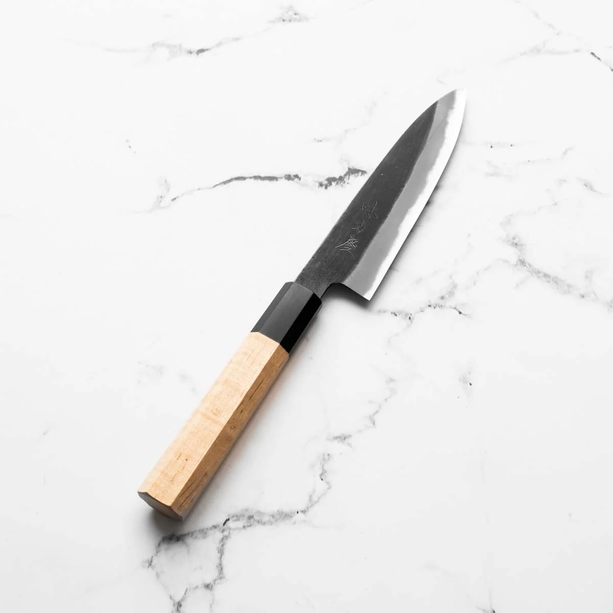 Mutsumi Hinoura Ajikataya White 2 Petty 135mm - Lauraceae & Black Horn - Image 2