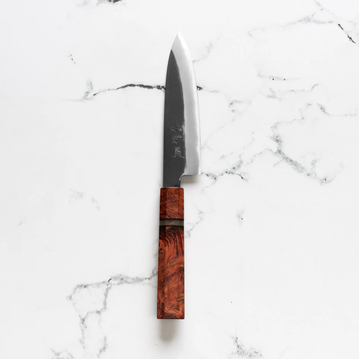 Mutsumi Hinoura Ajikataya White 2 SS Clad Petty 135mm - Resin (Red) - Image 3