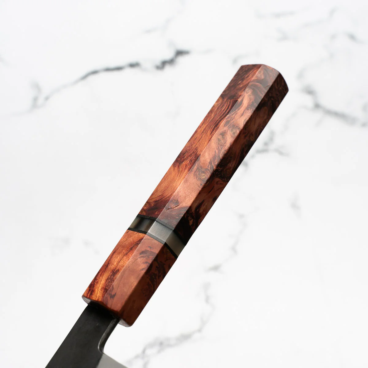 Mutsumi Hinoura Ajikataya White 2 SS Clad Petty 135mm - Resin (Red) - Image 9