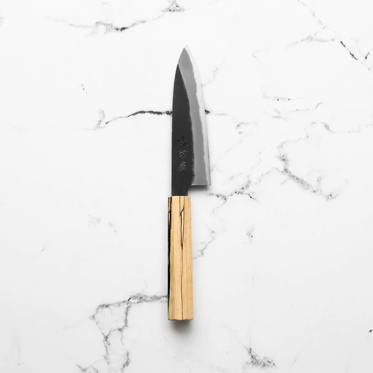 Mutsumi Hinoura Ajikataya White 2 Petty 135mm - Spalted Maple - Image 3
