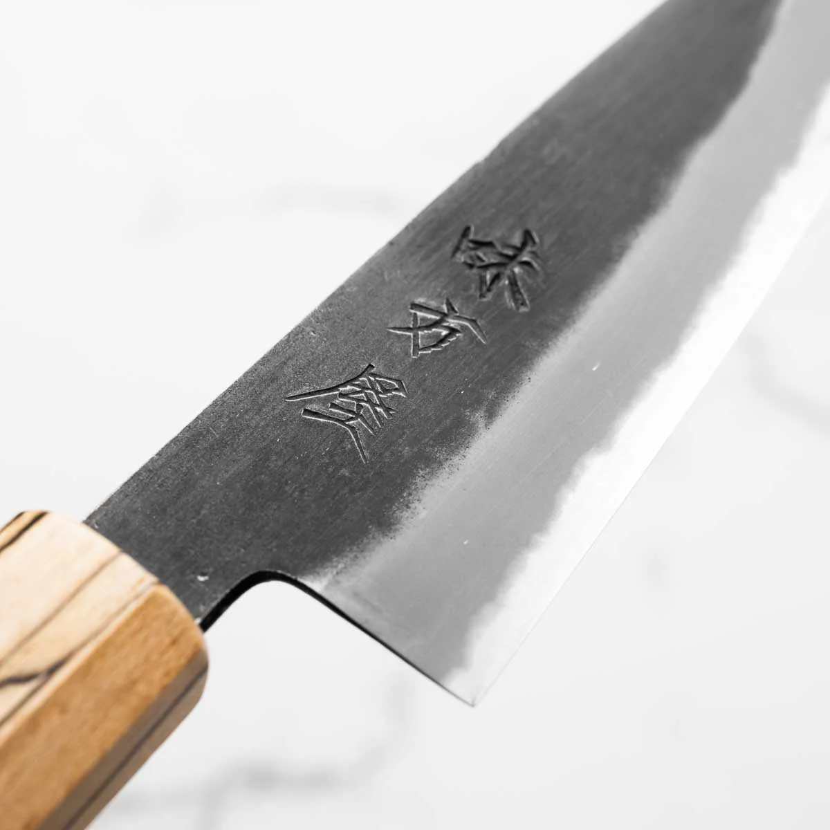 Mutsumi Hinoura Ajikataya White 2 Petty 135mm - Spalted Maple - Image 5