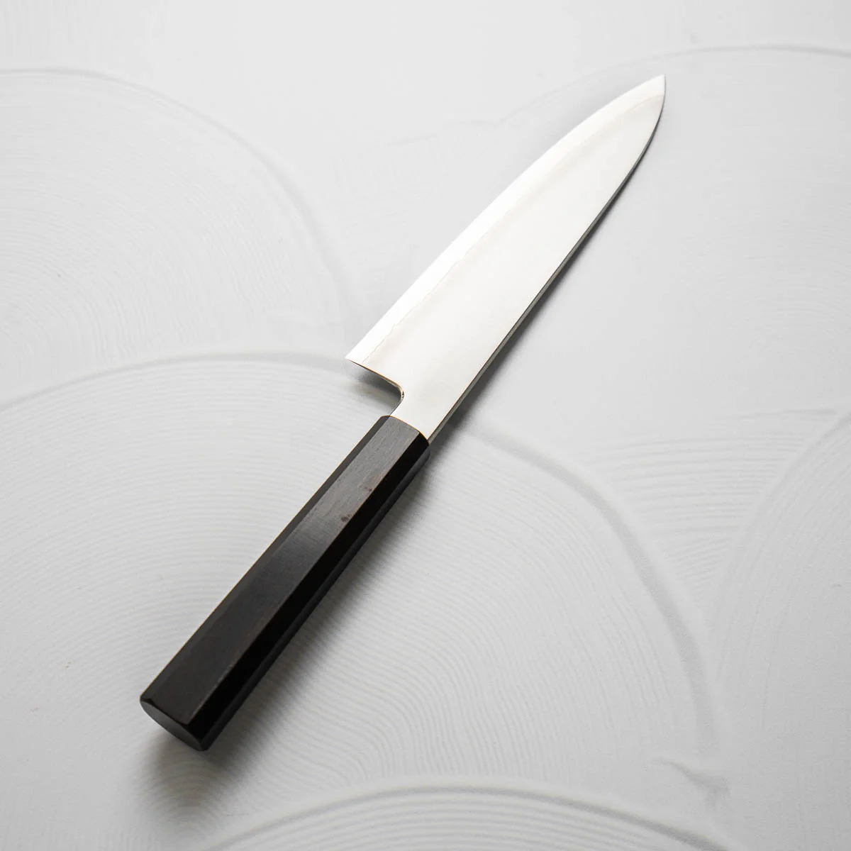 Myojin Riki Seisakusho Cobalt Special Gyuto 210mm w/Saya - Ebony - Image 10