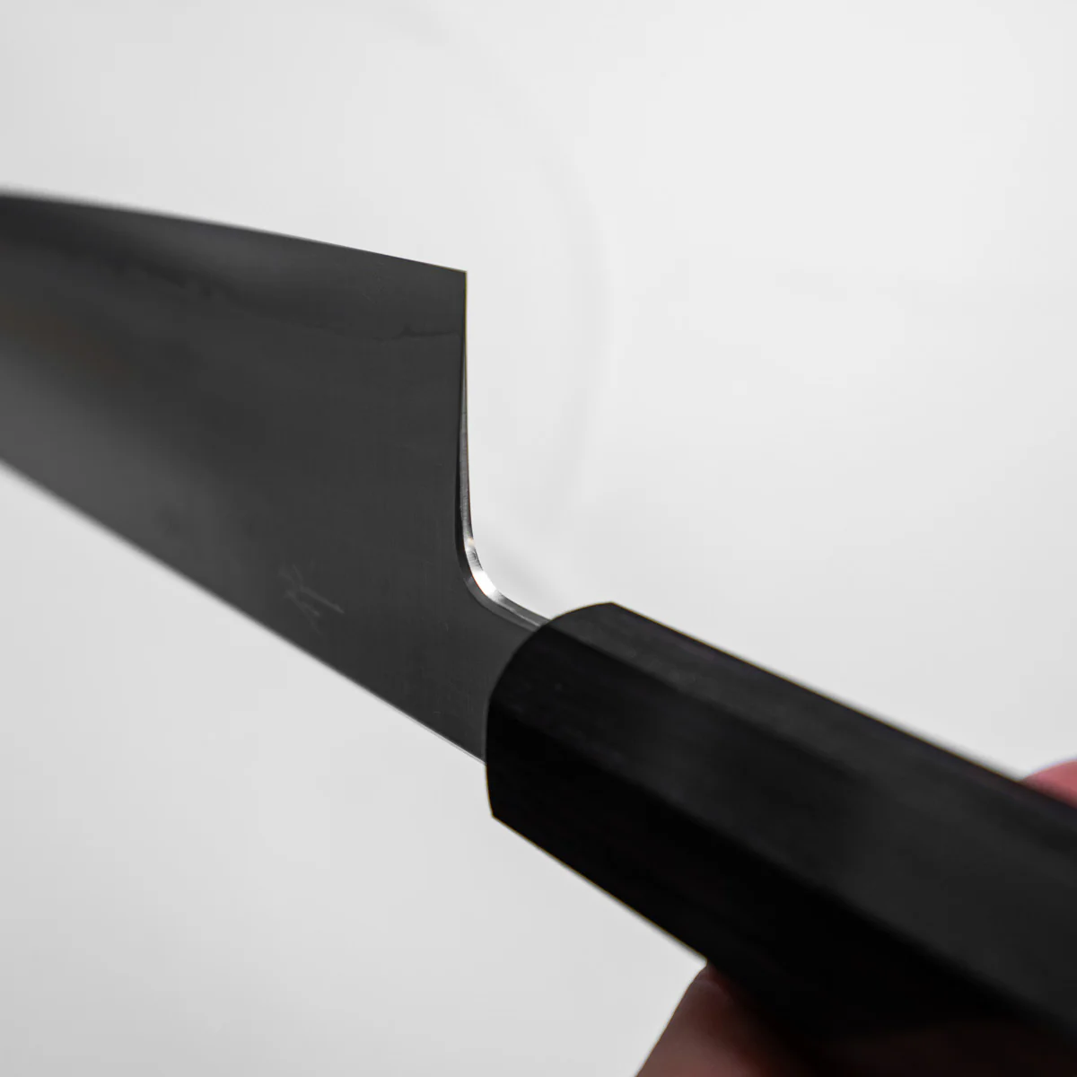 Myojin Riki Seisakusho Cobalt Special Gyuto 240mm w/Saya - Ebony - Image 3