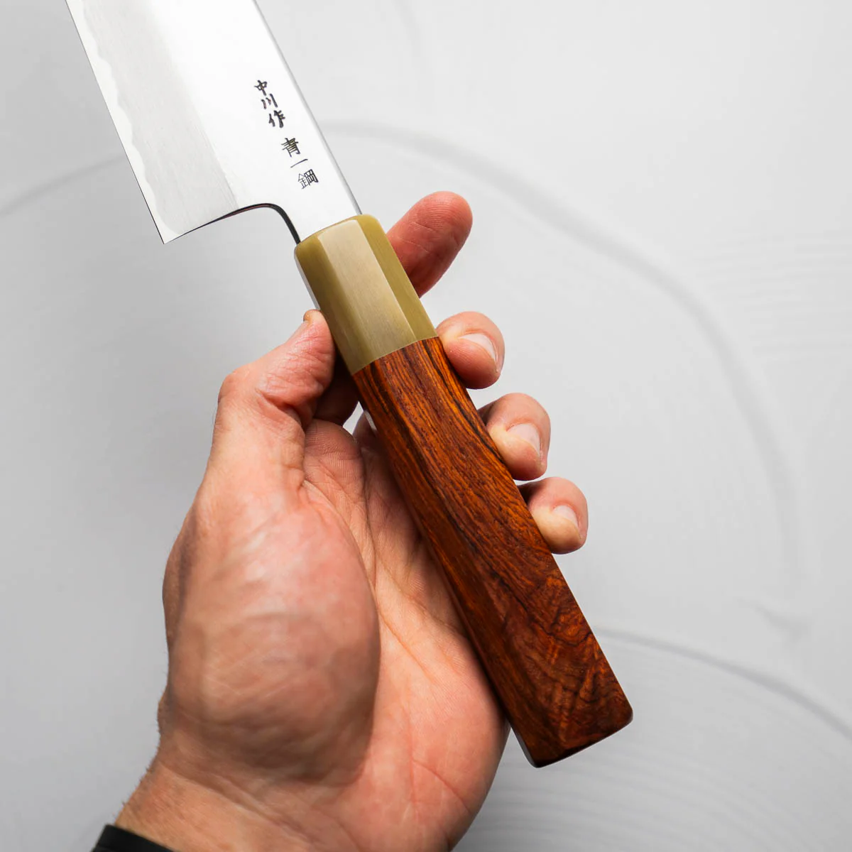 Nakagawa (Hatsukokoro) Blue 1 Migaki Gyuto 240mm - Image 3