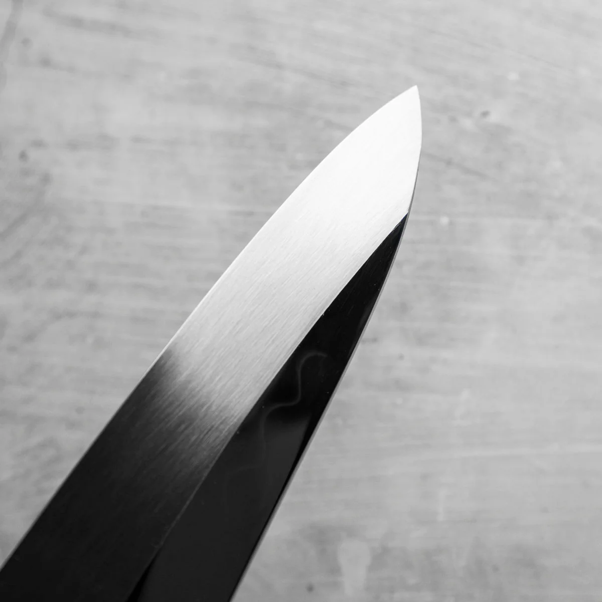 Hatsukokoro x Nakagawa White 3 Honyaki Mirror Finished Gyuto 210mm - Dark Maple - Image 8