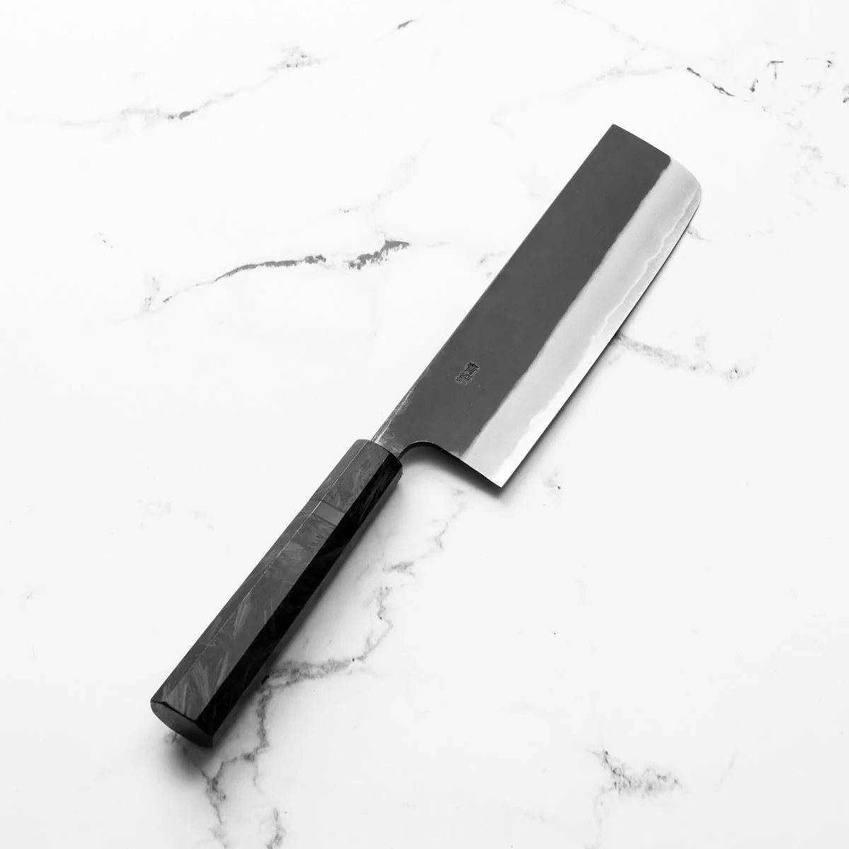 Nao Yamamoto Blue 2 Kurouchi Nakiri - Dark Carbon Fibre - Image 2