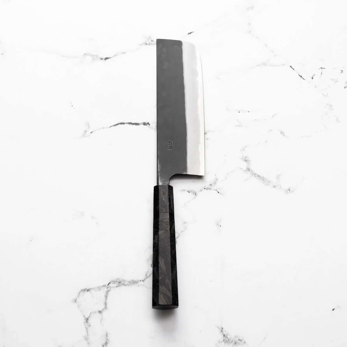Nao Yamamoto Blue 2 Kurouchi Nakiri - Dark Carbon Fibre - Image 3