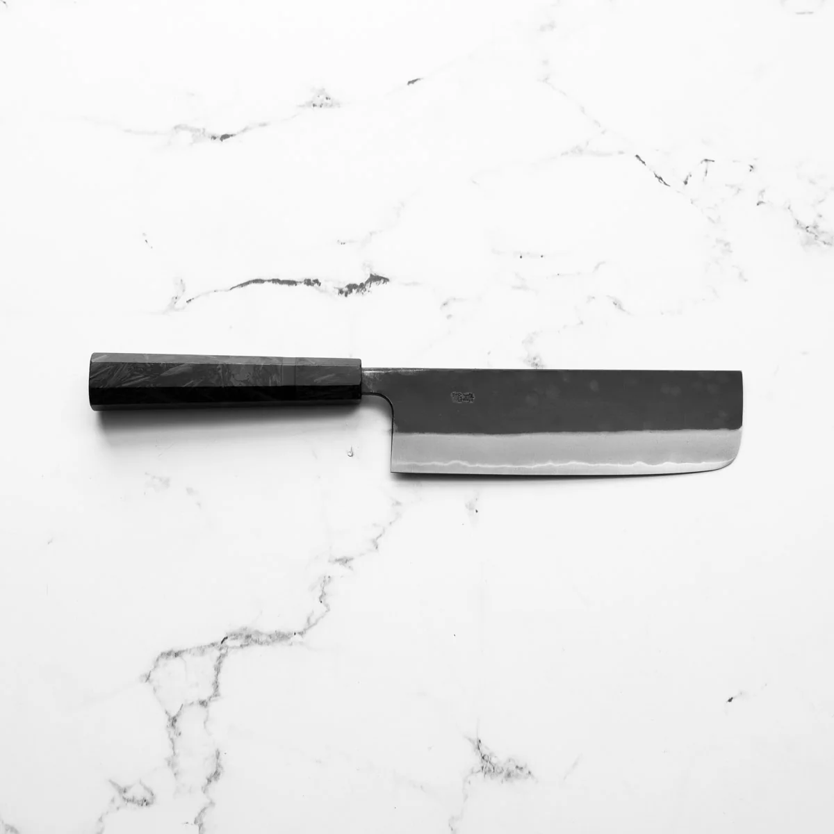 Nao Yamamoto Blue 2 Kurouchi Nakiri - Dark Carbon Fibre - Image 4