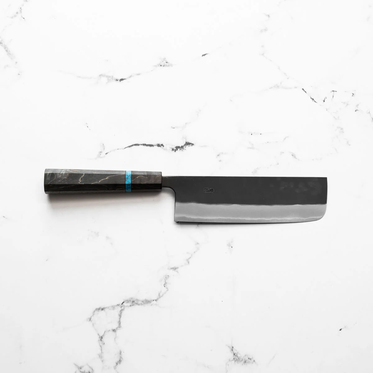 Nao Yamamoto Blue 2 Kurouchi Nakiri - Maple Turquoise - Image 4