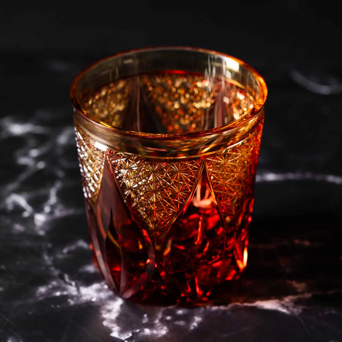 Nemoto Glass Crafts Rock Glass Shizuku Purple - Image 2