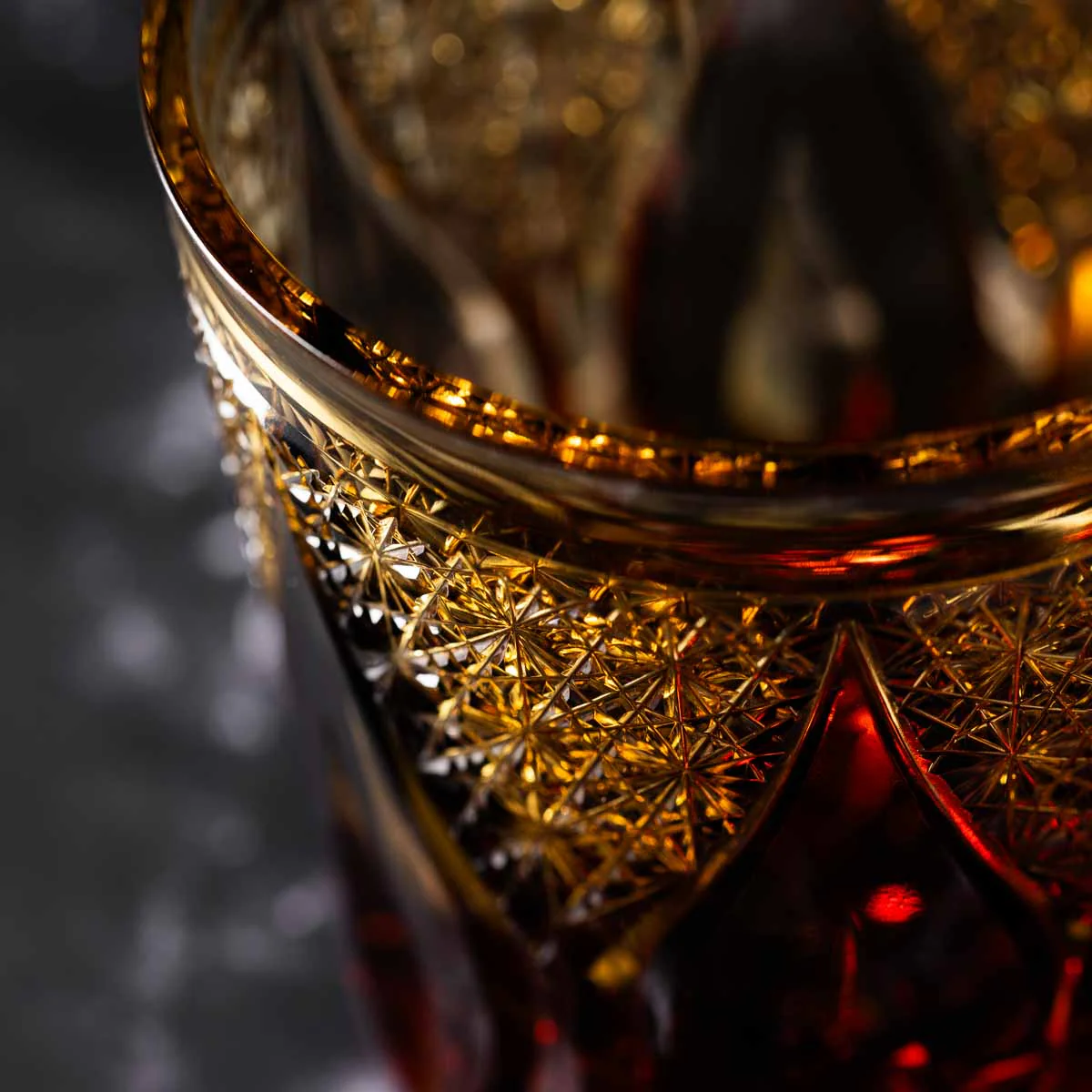 Nemoto Glass Crafts Rock Glass Shizuku Red - Image 3