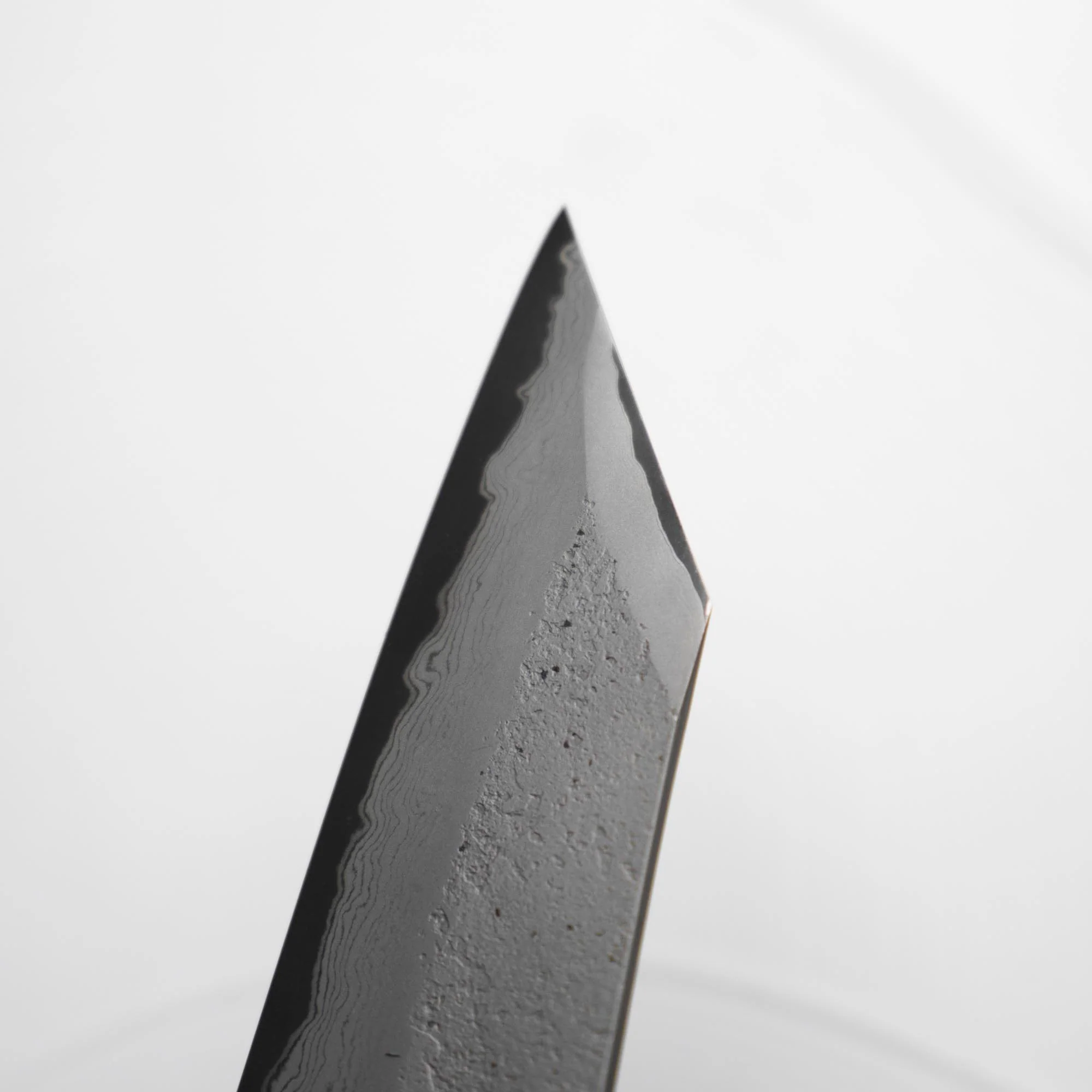 Nigara Hamono (Hatsukokoro) Blue 2 Nashiji Damascus Kiritsuke 240mm - Ebont - Image 2