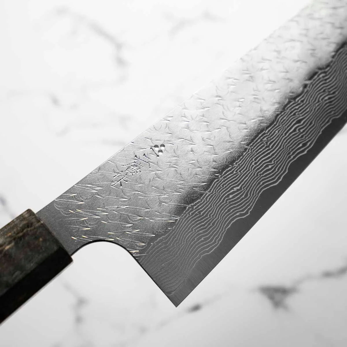 Nigara Hamono SG STRIX Gyuto 240mm - Dark Maple - Image 5
