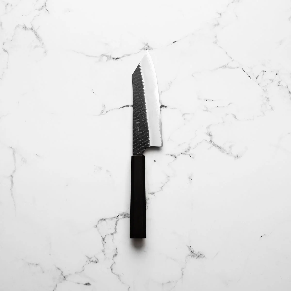 Nigara Hamono SG2 Kurouchi Tsuchime Bunka 180mm - Ebony - Image 3