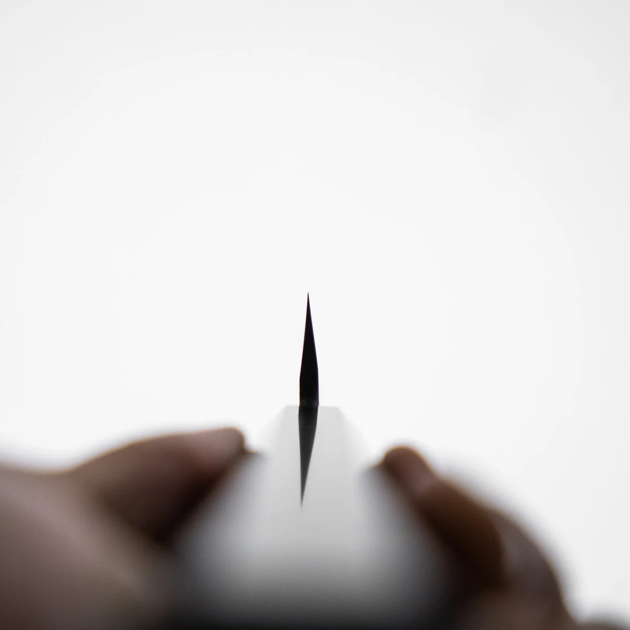 Nigara Hamono SG2 Kurouchi Tsuchime Honesuki 150mm - Ebony - Image 3