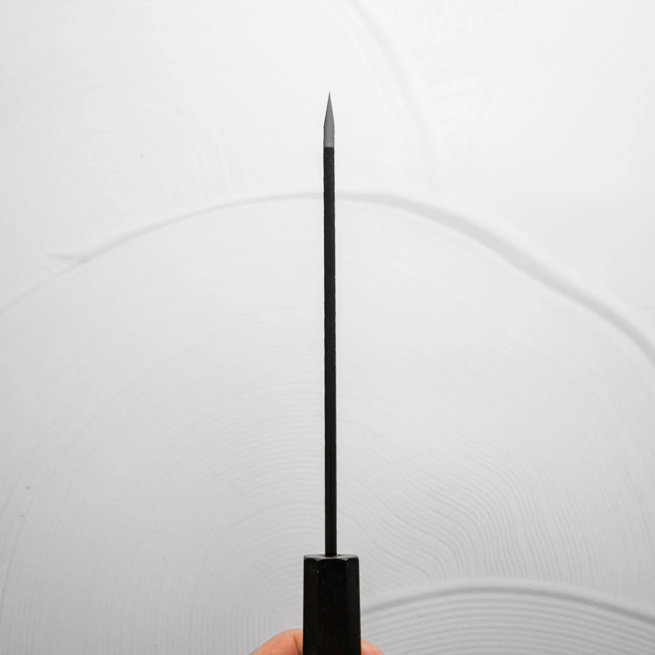 Nigara Hamono SG2 Kurouchi Tsuchime Honesuki 150mm - Ebony - Image 5