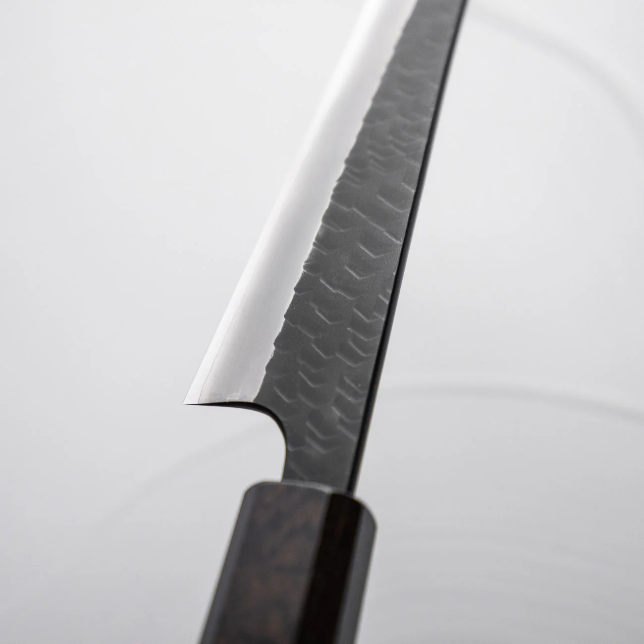 Nigara Hamono SG2 Kurouchi Tsuchime Honesuki 150mm - Ebony - Image 6