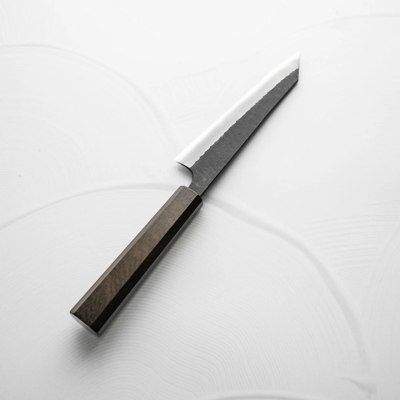Nigara Hamono SG2 Kurouchi Tsuchime Honesuki 150mm - Ebony - Image 8
